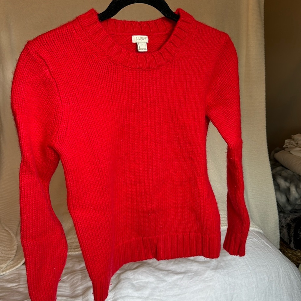 J. Crew red sweater